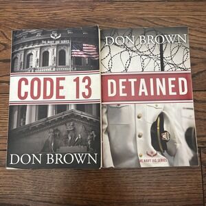 Lot Of 2 Don Brown The Navy Jag Series Books Detained‎ And Code 13